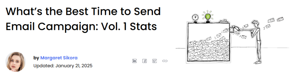What’s the Best Time to Send Email Campaign: Vol. 1 Stats