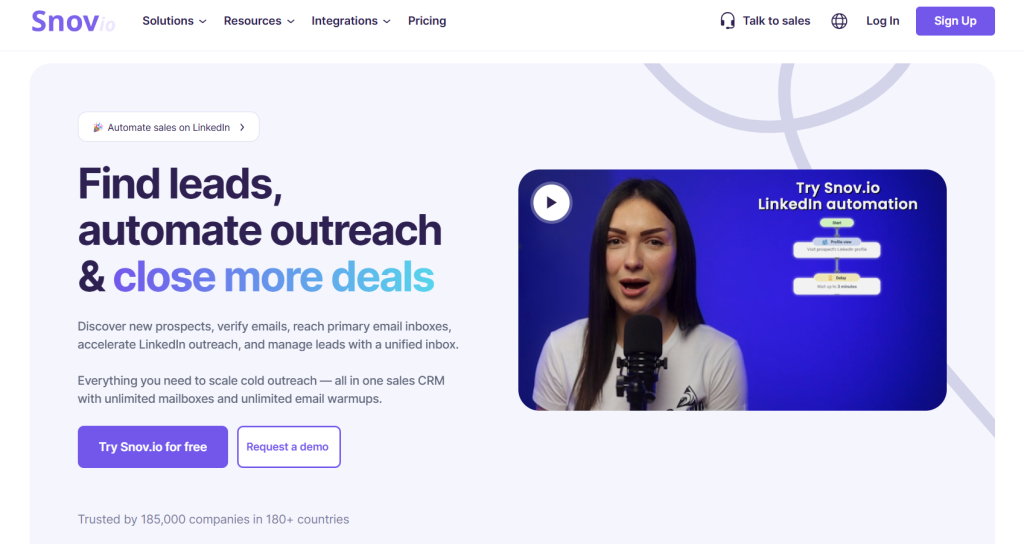 best email extractor - Snov.io for outreach automation and closing more deals.