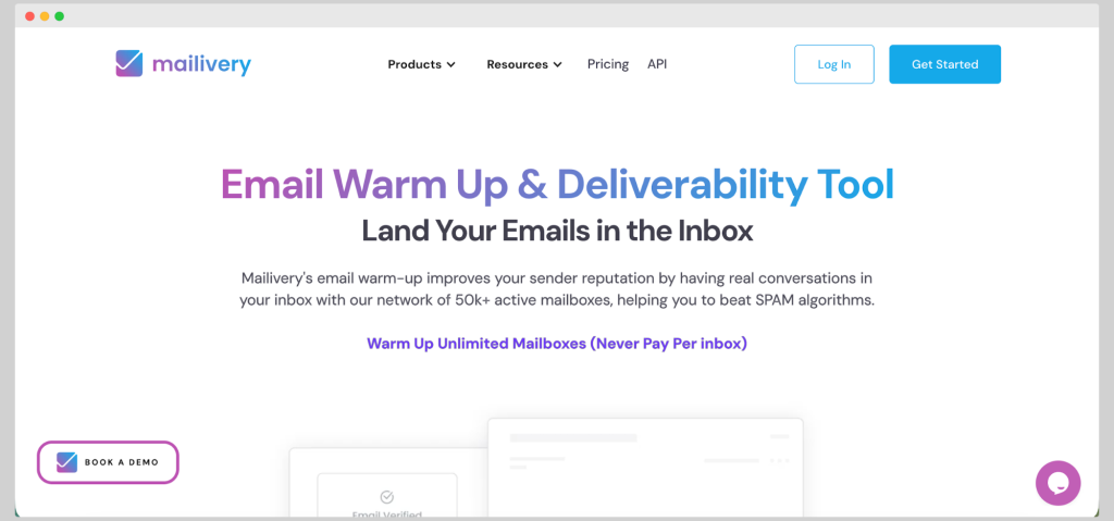 Mailivery API -  a tool that warms up your inbox by sending and interacting with emails in a network of other warmup accounts.