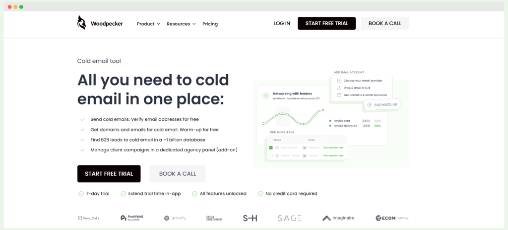 Woodpecker homepage.